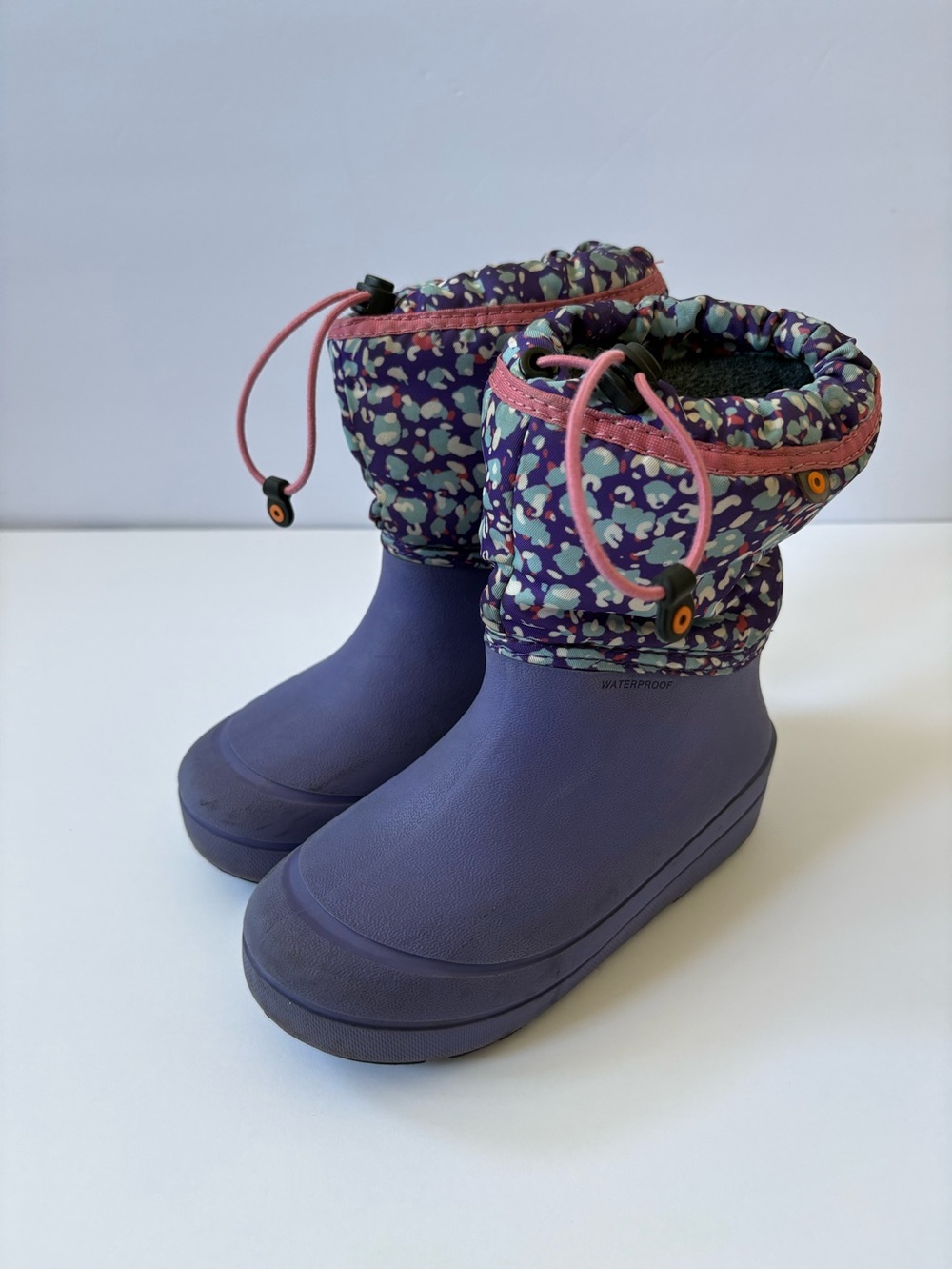 Bogs Snowshell Animal Violet Multi Kids 13 Water Resistant/Proof -22F Boots Warm